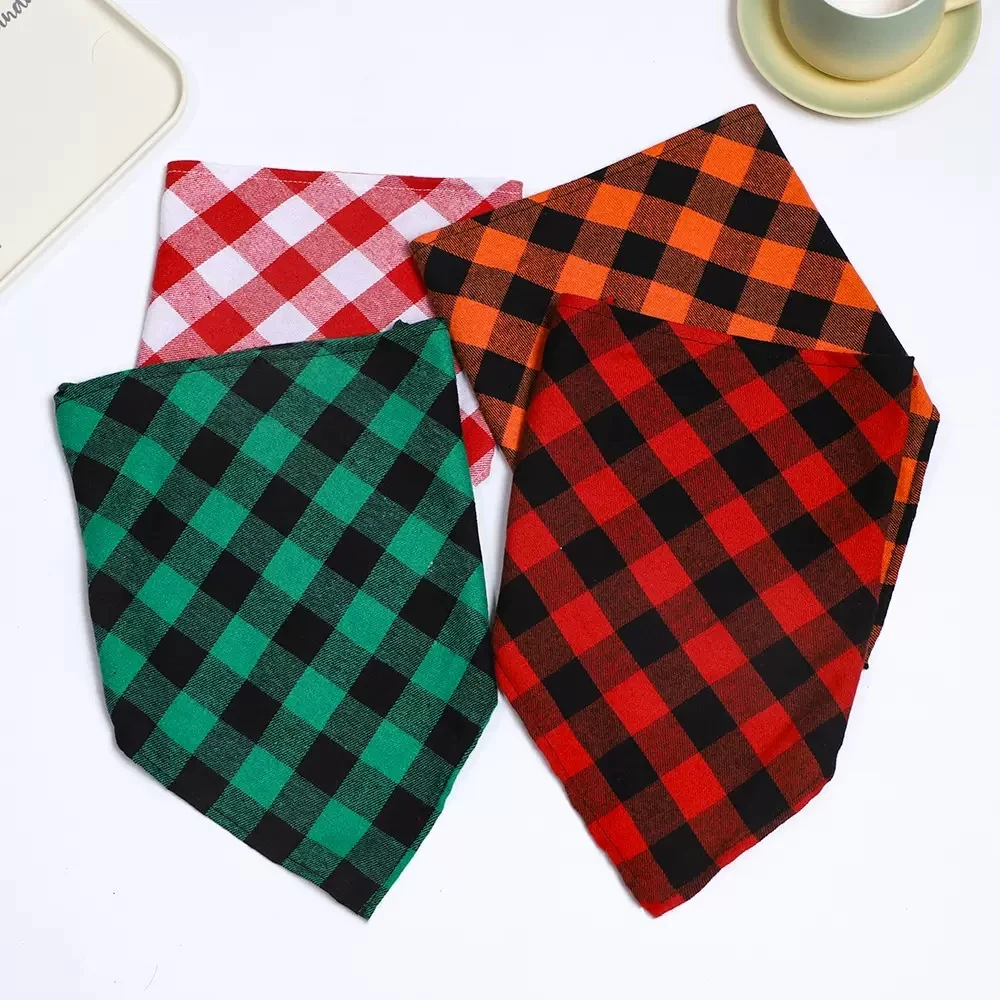 The 'Heritage' Brushed Cotton Buffalo Plaid Bandana alternate view